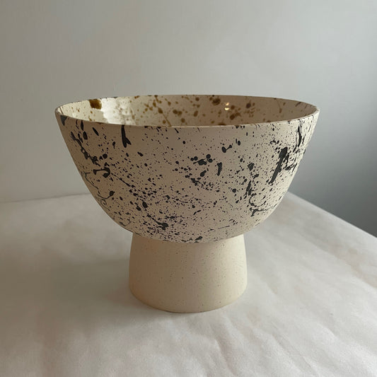 Splatter Pedestal Bowl