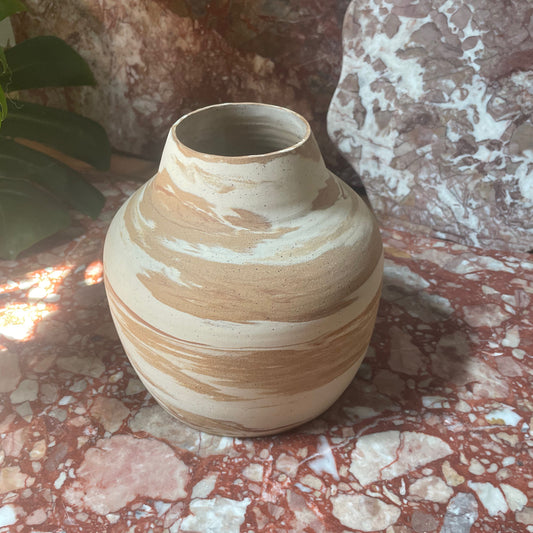 Light Marbled Vase
