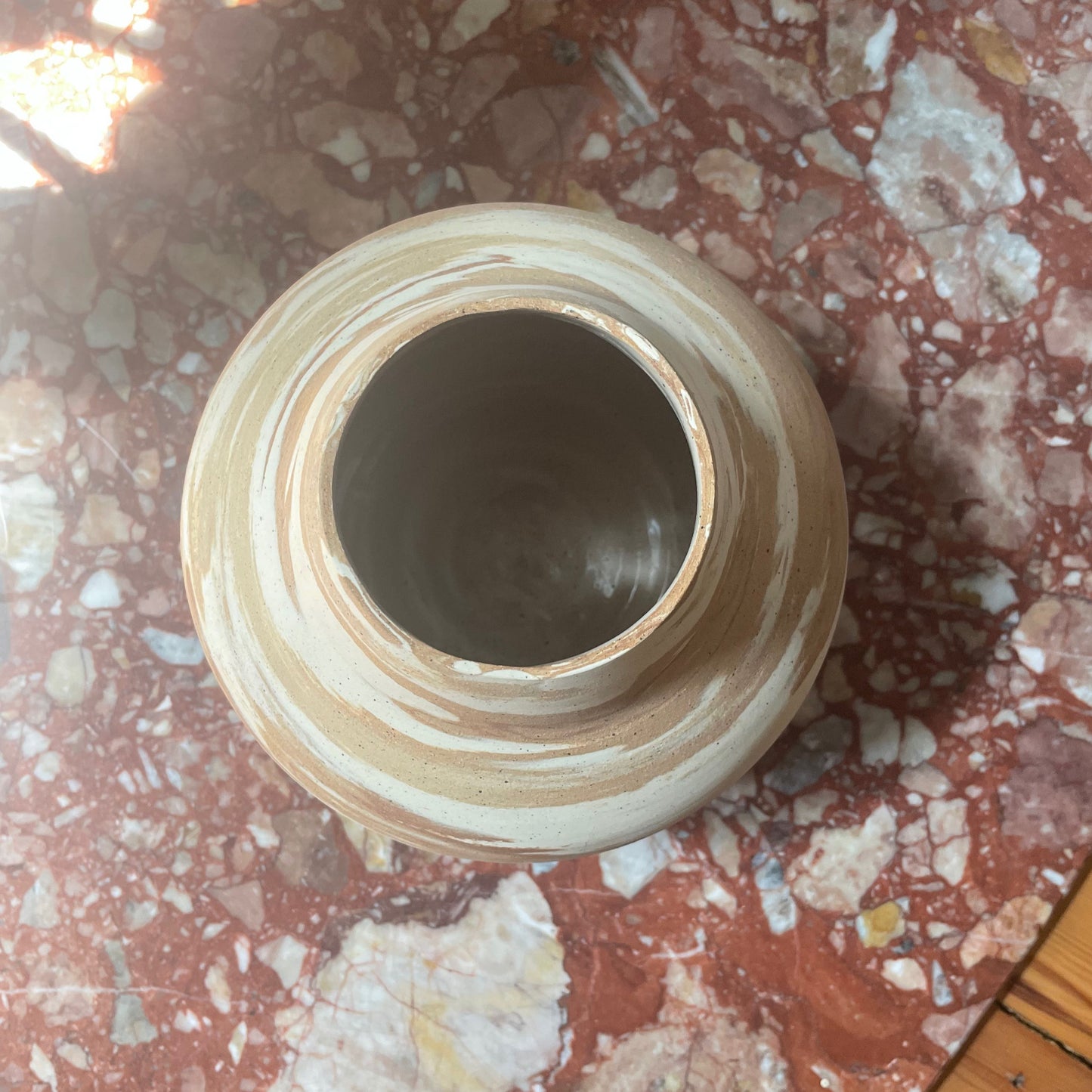 Light Marbled Vase