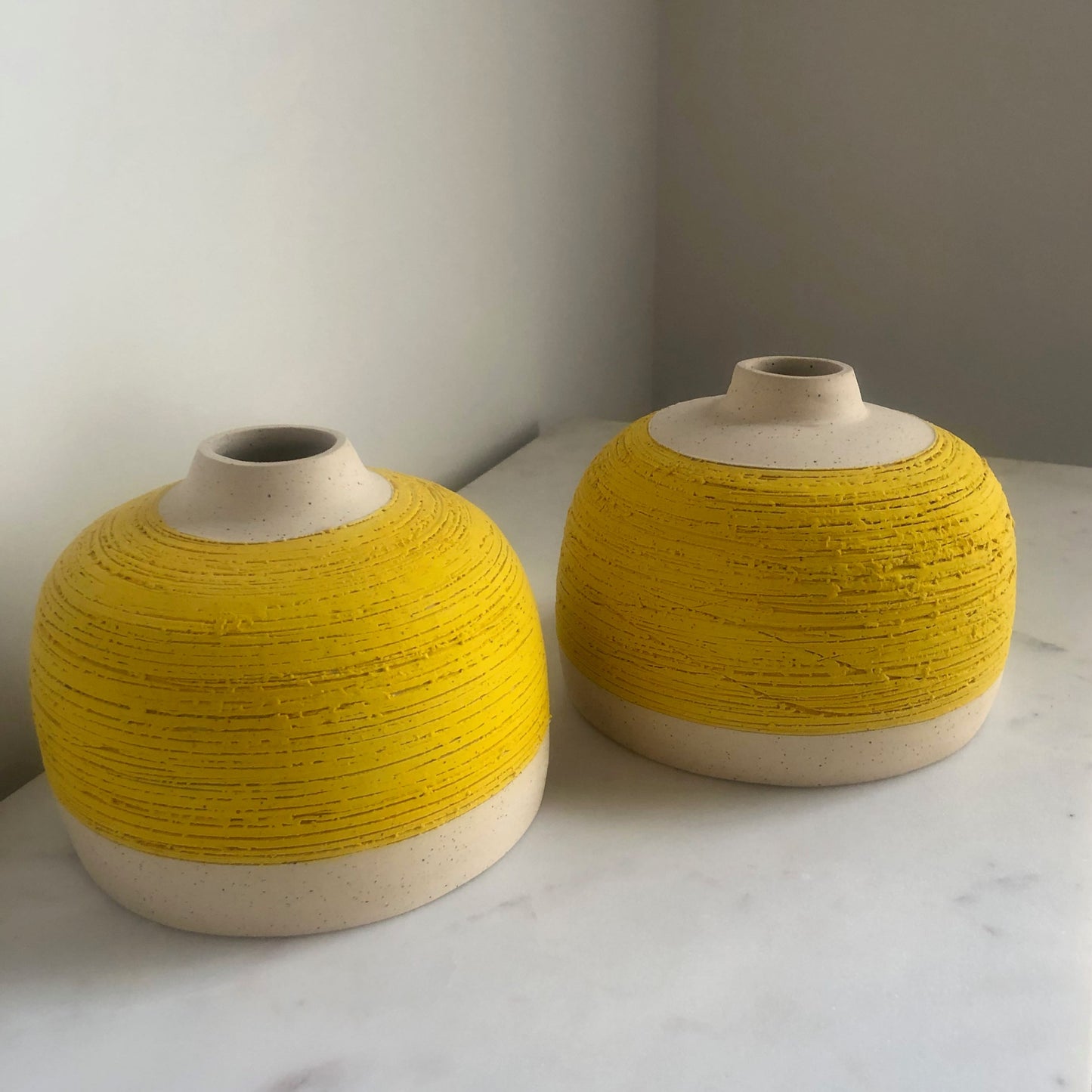 Textured Yellow Jugs
