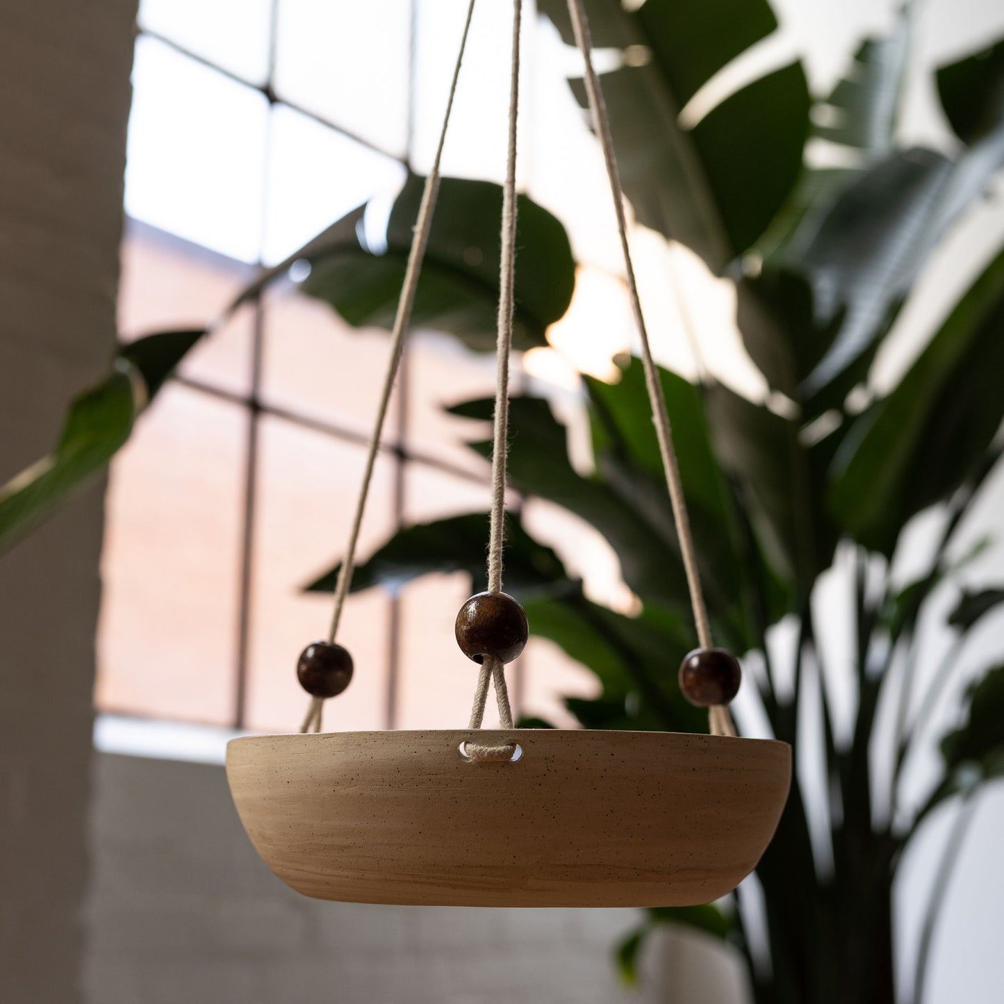 Light Marbled Hanging Bowl