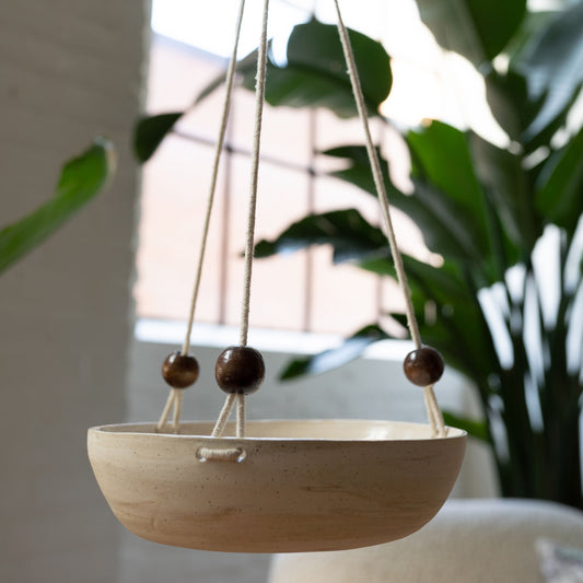 Light Marbled Hanging Bowl