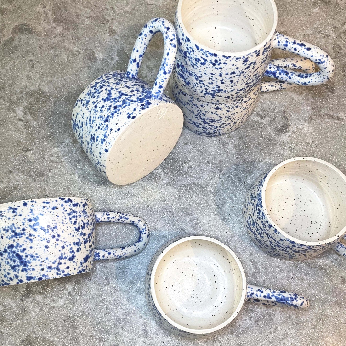 Blue Speckle Espresso Mug