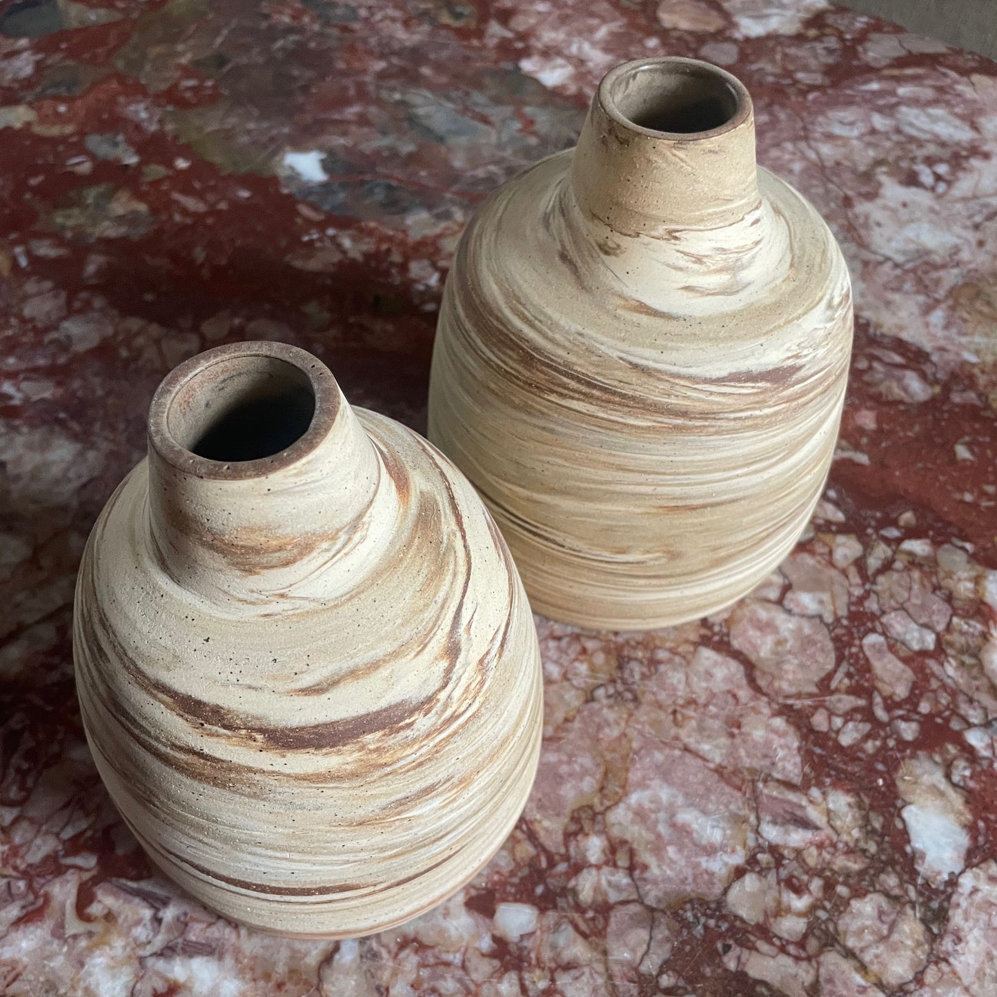 Marbled Bud Vases