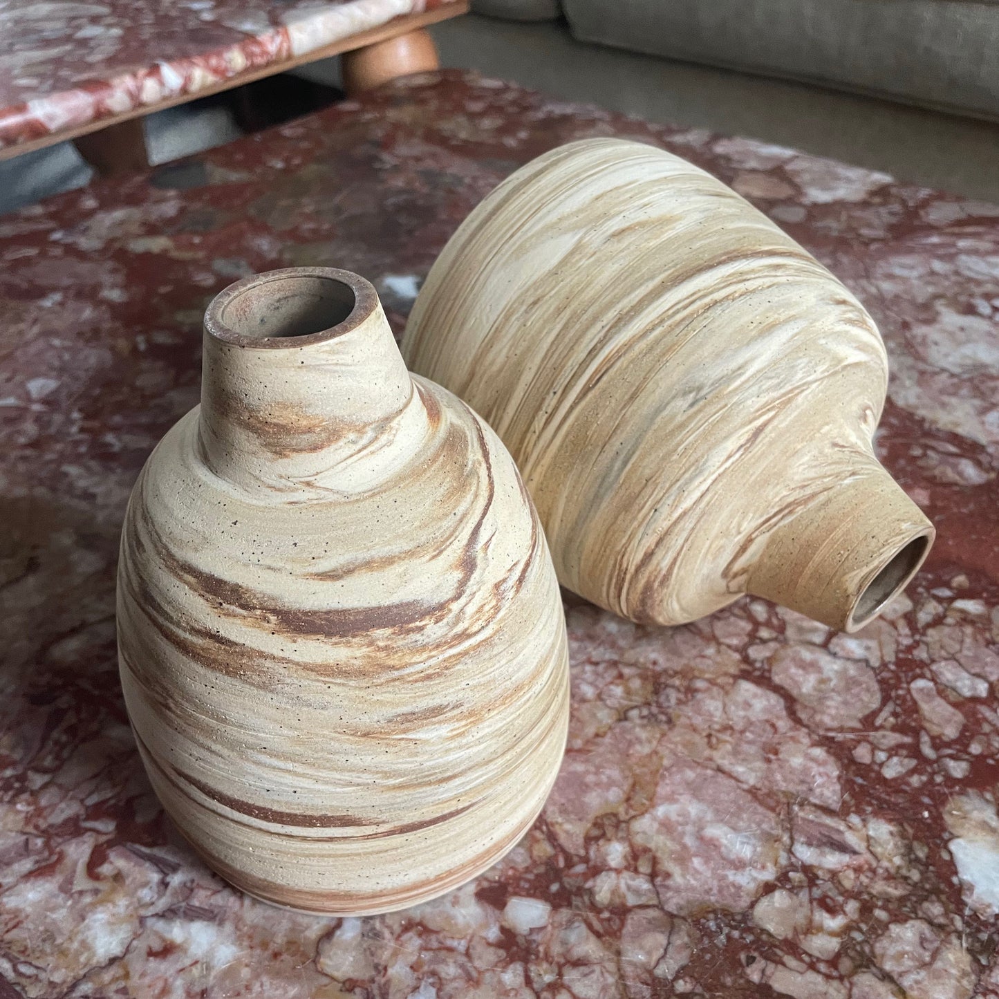 Marbled Bud Vases