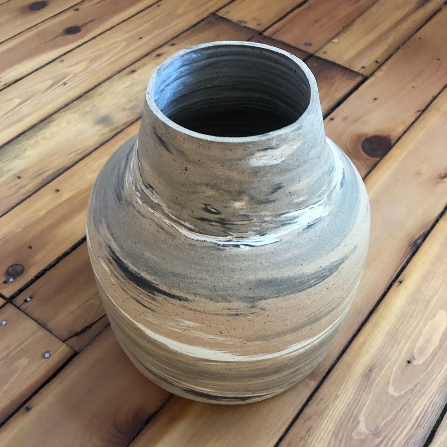 Marbled Shoulder Vase