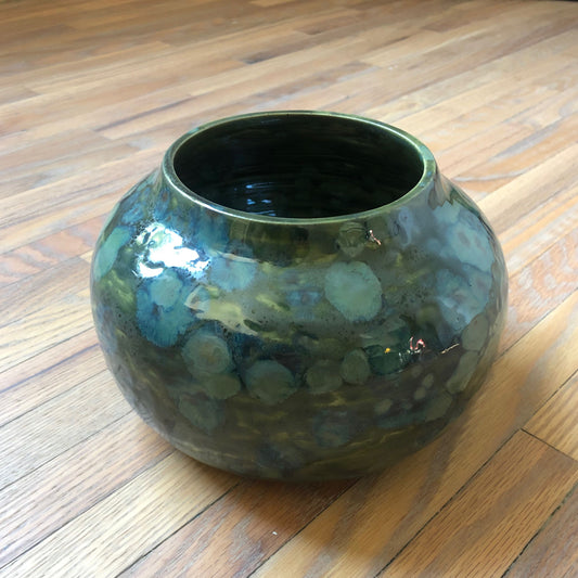 Rounded Green Vase